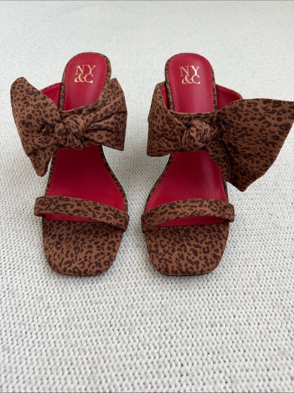 New York and Company Gerri Heels Animal Print Size 6.5 - Picture 3 of 8